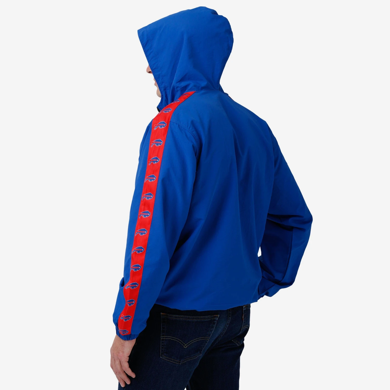 FOCO Buffalo Bills Pocket Windbreaker With Taping 4 FOCO Buffalo Bills Pocket Windbreaker With Taping - Image 2