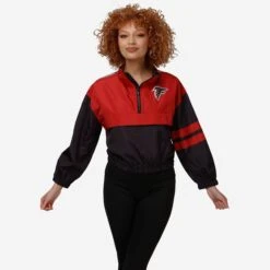 FOCO Atlanta Falcons Womens Winning Play Windbreaker