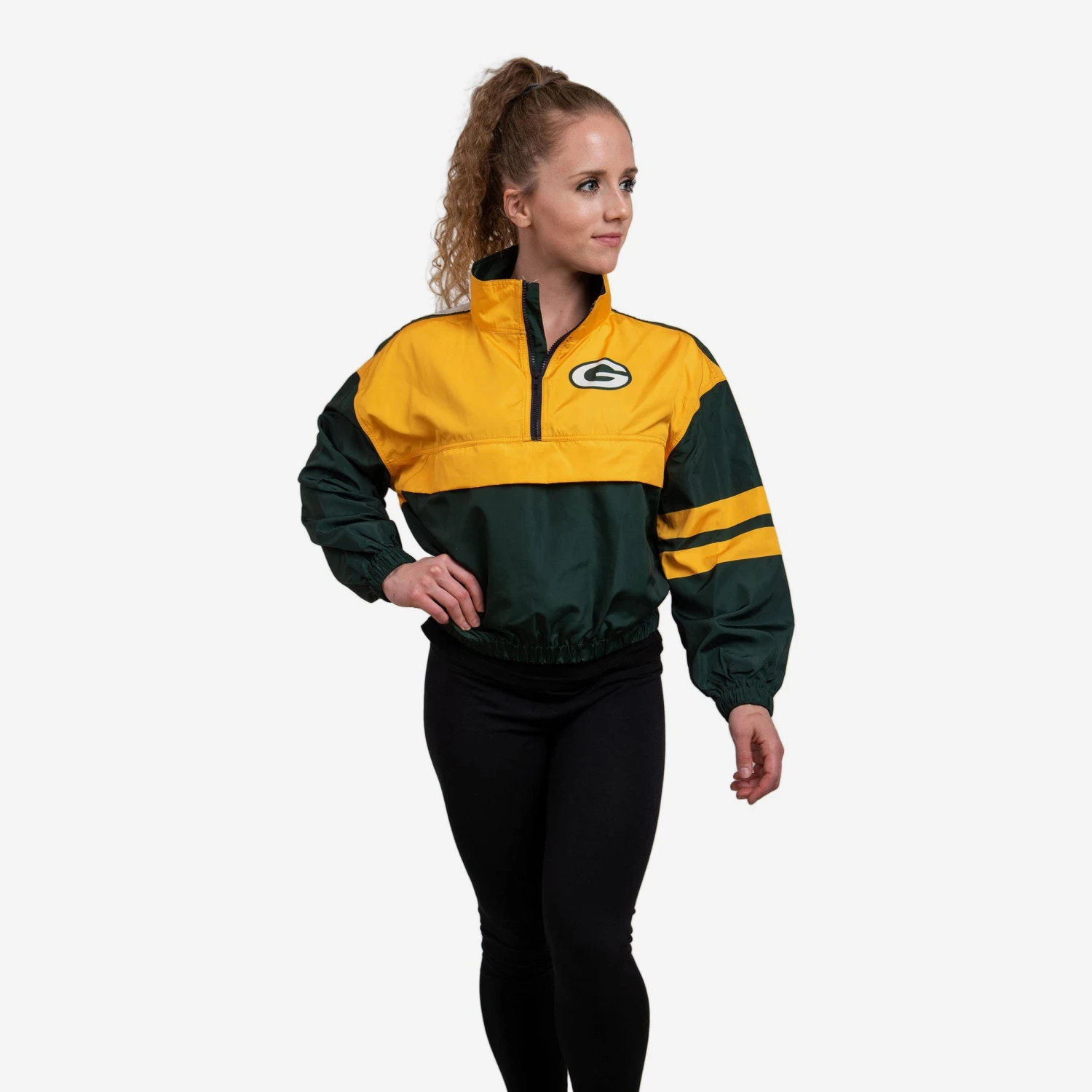 FOCO Green Bay Packers Womens Winning Play Windbreaker 3 FOCO Green Bay Packers Womens Winning Play Windbreaker