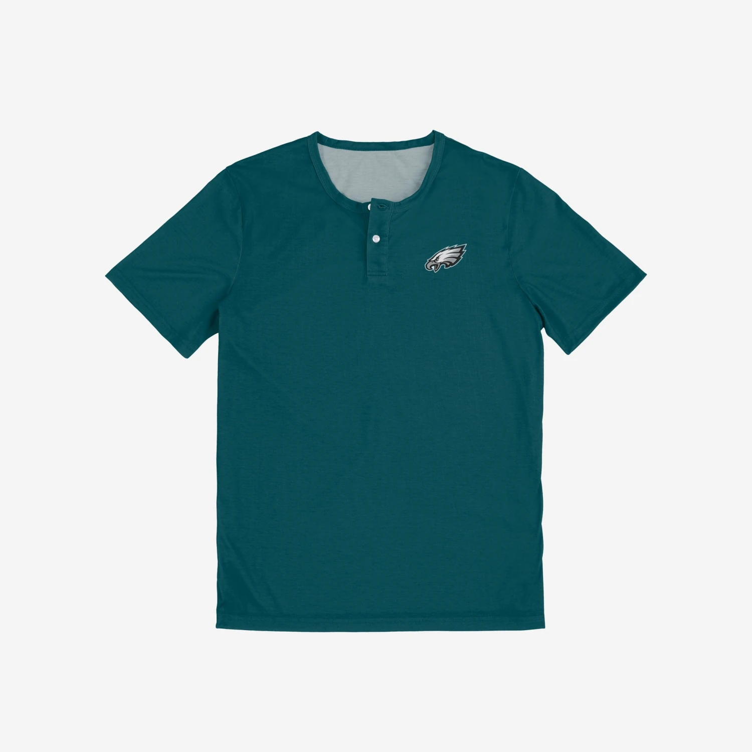 FOCO Philadelphia Eagles Solid Team Logo Short Sleeve Henley 5 FOCO Philadelphia Eagles Solid Team Logo Short Sleeve Henley - Image 3