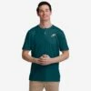 FOCO Philadelphia Eagles Solid Team Logo Short Sleeve Henley