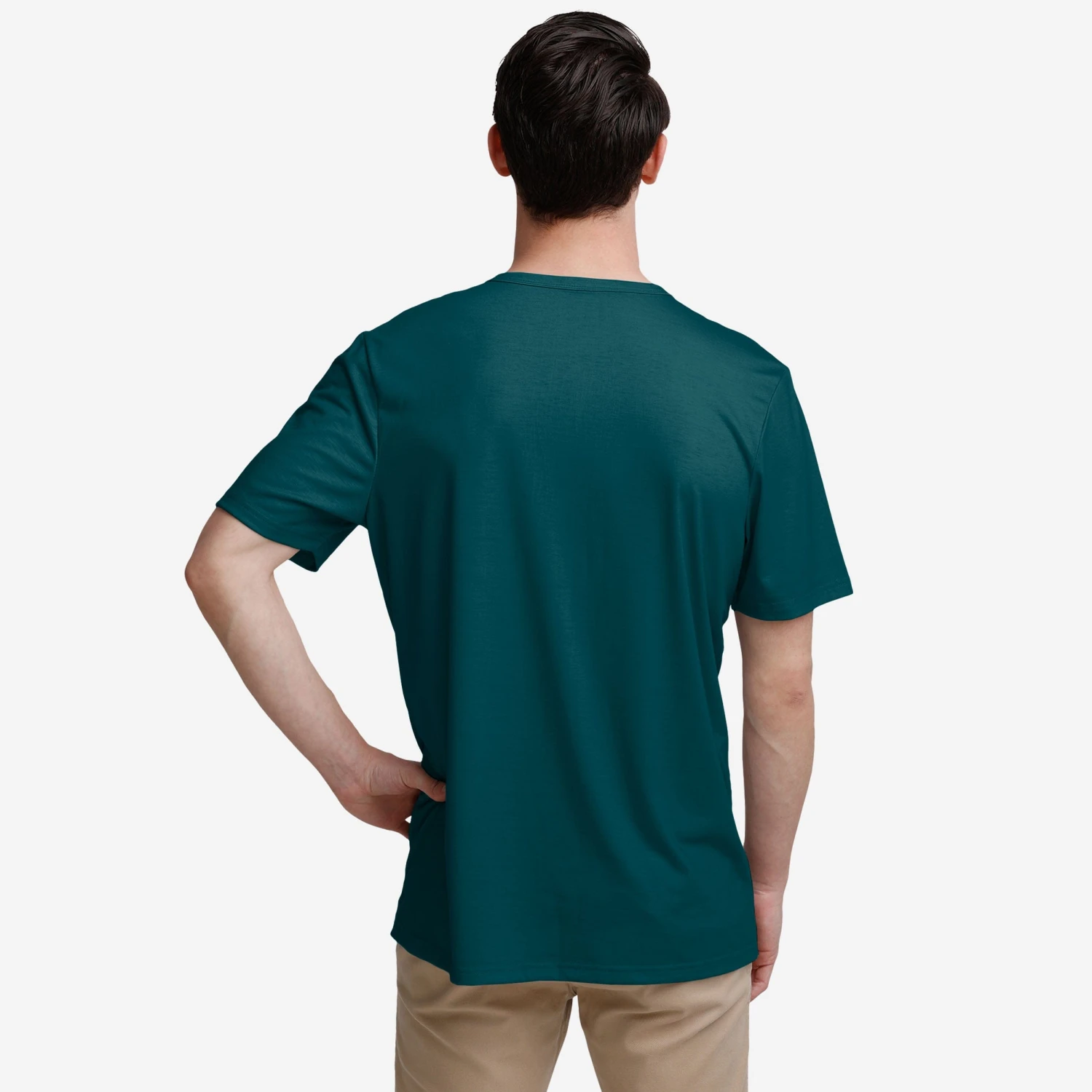 FOCO Philadelphia Eagles Solid Team Logo Short Sleeve Henley 4 FOCO Philadelphia Eagles Solid Team Logo Short Sleeve Henley - Image 2