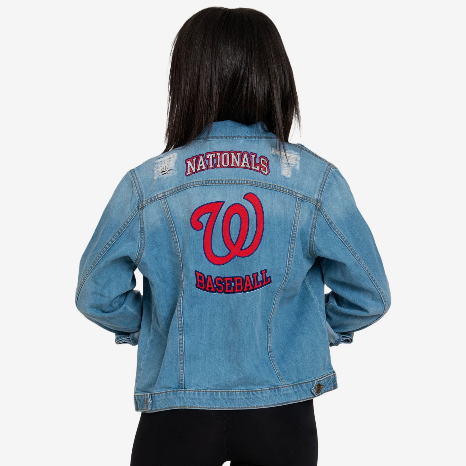 FOCO Washington Nationals Womens Denim Days Jacket 4 FOCO Washington Nationals Womens Denim Days Jacket - Image 2