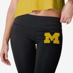 FOCO Michigan Wolverines Womens Calf Logo Black Legging -FOCO Shop LEGNCBLKLGMI g3