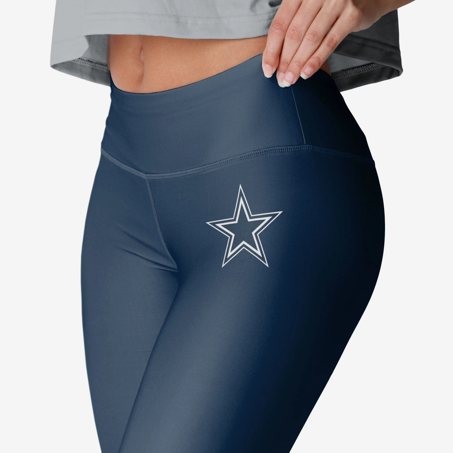 FOCO Dallas Cowboys Womens Solid Big Wordmark Legging 5 FOCO Dallas Cowboys Womens Solid Big Wordmark Legging - Image 3