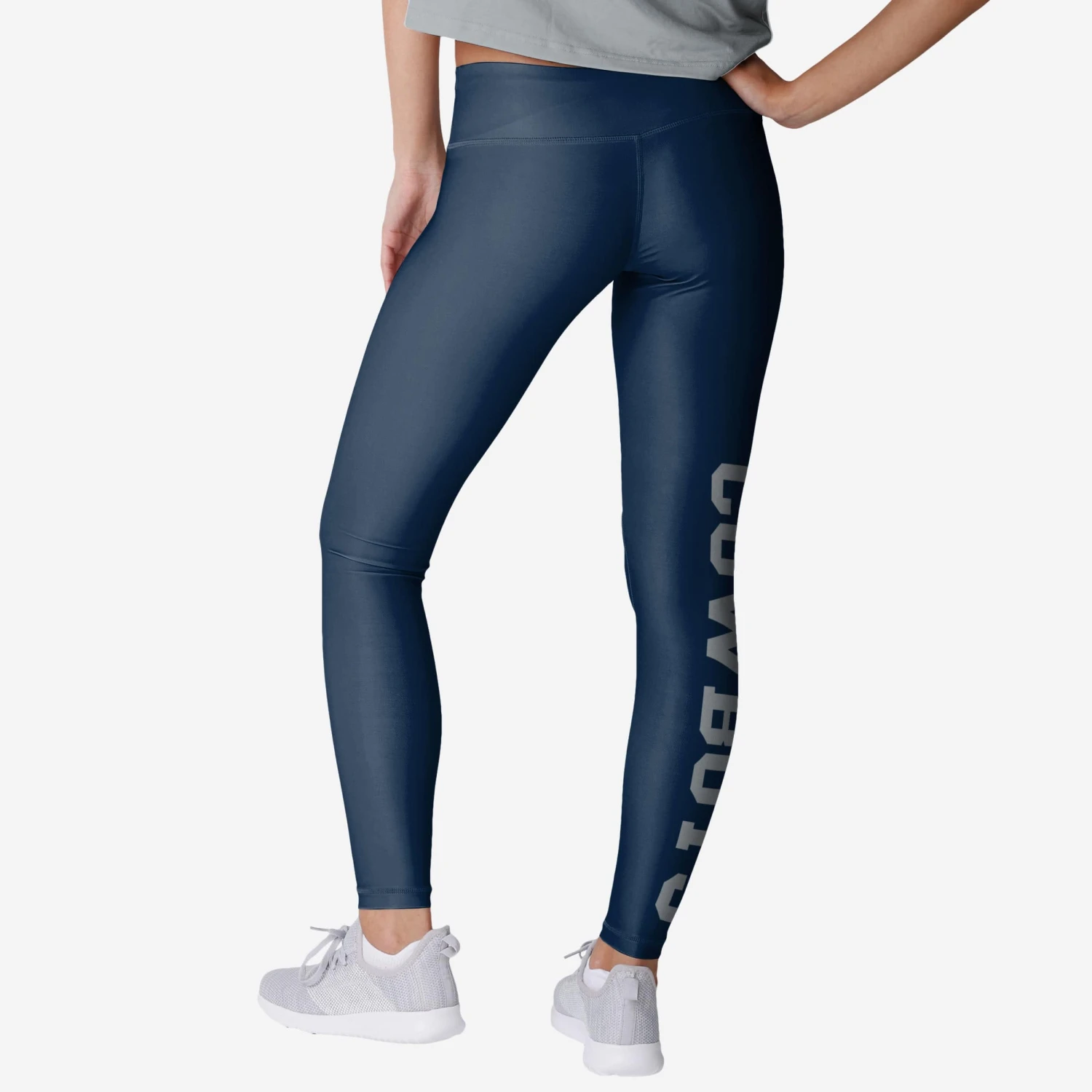 FOCO Dallas Cowboys Womens Solid Big Wordmark Legging 4 FOCO Dallas Cowboys Womens Solid Big Wordmark Legging - Image 2