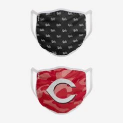 FOCO Cincinnati Reds Clutch 2 Pack Face Cover