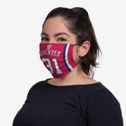 FOCO Max Scherzer Washington Nationals Adjustable Face Cover -FOCO Shop MAMBPLADFCWNMS g3