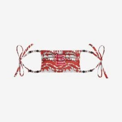 FOCO St Louis Cardinals Tie-Dye Beaded Tie-Back Face Cover -FOCO Shop MAMBTDBDFCSCD g5