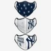 FOCO New York Yankees Thematic Sport 3 Pack Face Cover -FOCO Shop MAMBTHSCBFC3PKNY p