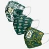 FOCO Oakland Athletics Womens Matchday 3 Pack Face Cover