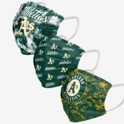 FOCO Oakland Athletics Womens Matchday 3 Pack Face Cover