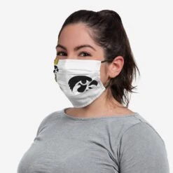 FOCO Iowa Hawkeyes On-Field Sideline Logo Away Face Cover -FOCO Shop MANCOFBLADFCAIO g3