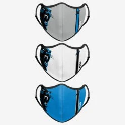FOCO Carolina Panthers Sport 3 Pack Face Cover