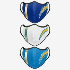 FOCO Los Angeles Chargers Sport 3 Pack Face Cover