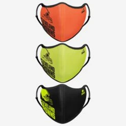 FOCO Cleveland Browns Highlights Sport 3 Pack Face Cover
