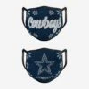 FOCO Dallas Cowboys Womens Knit 2 Pack Face Cover -FOCO Shop MANFWMKNFC2PKDC p