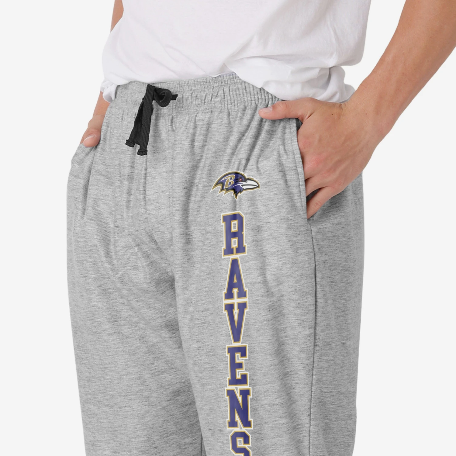 FOCO Baltimore Ravens Athletic Gray Lounge Pants 5 FOCO Baltimore Ravens Athletic Gray Lounge Pants - Image 3