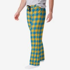 FOCO Los Angeles Chargers Buffalo Check Lounge Pants