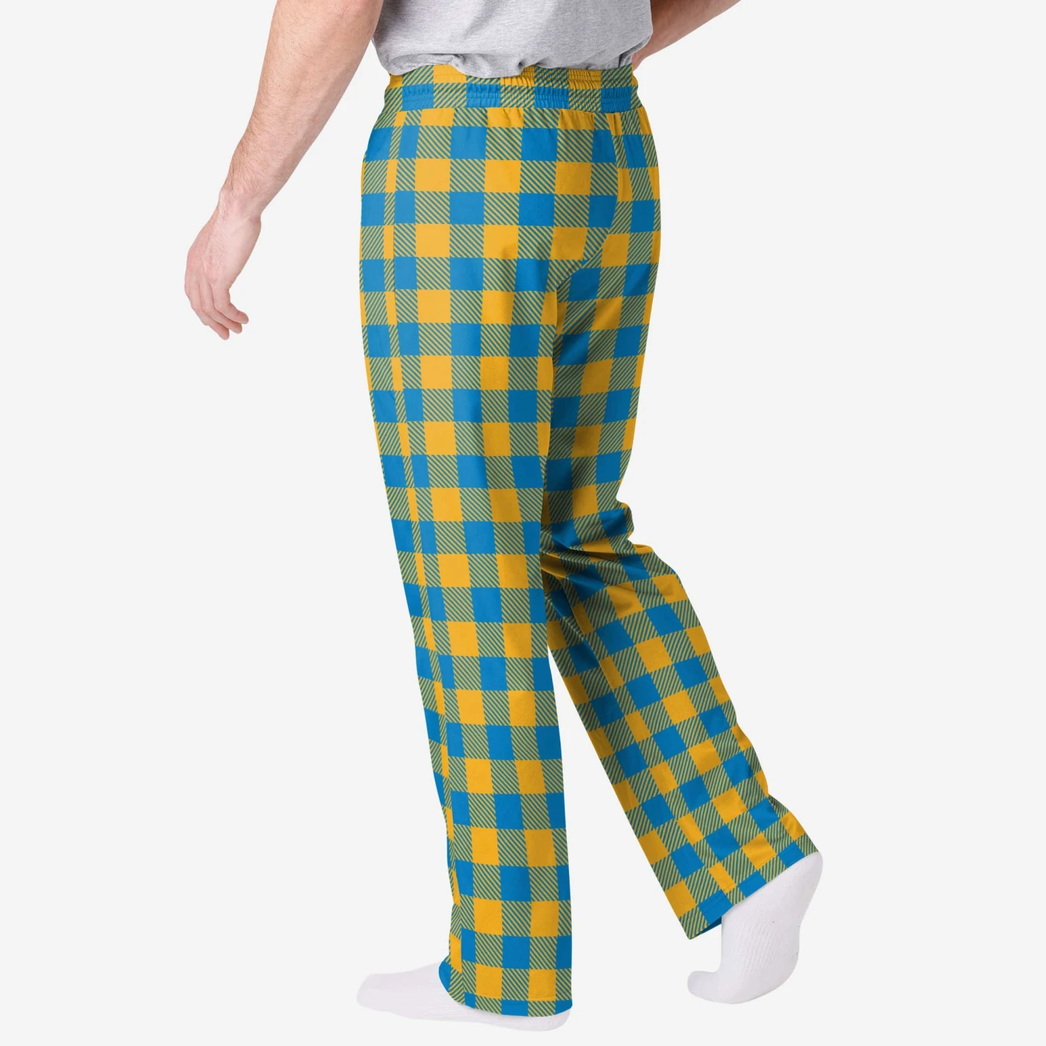 FOCO Los Angeles Chargers Buffalo Check Lounge Pants 4 FOCO Los Angeles Chargers Buffalo Check Lounge Pants - Image 2
