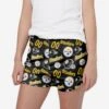 FOCO Pittsburgh Steelers Womens Gameday Ready Lounge Shorts
