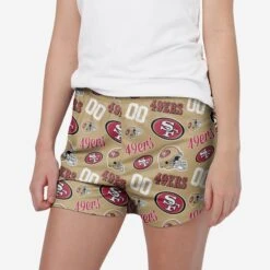 FOCO San Francisco 49ers Womens Gameday Ready Lounge Shorts
