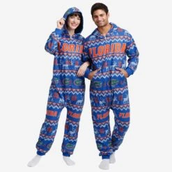 FOCO Florida Gators Ugly Pattern One Piece Pajamas