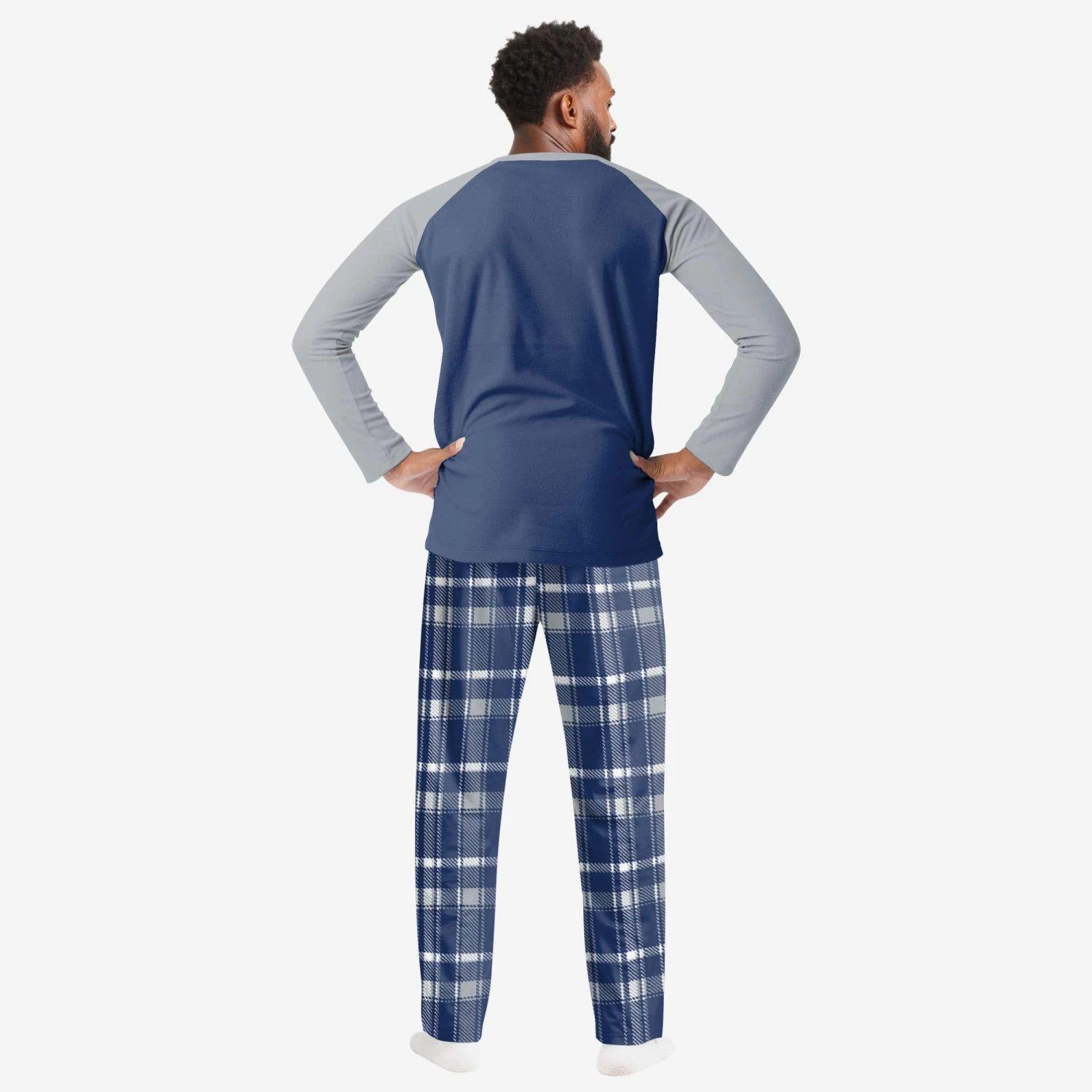 FOCO Dallas Cowboys Mens Plaid Family Holiday Pajamas 4 FOCO Dallas Cowboys Mens Plaid Family Holiday Pajamas - Image 2