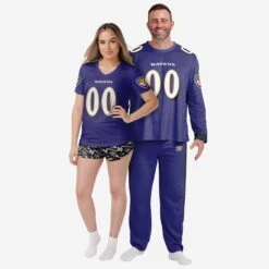 FOCO Baltimore Ravens Gameday Ready Pajama Set -FOCO Shop PJSETNFGDRBRV g3