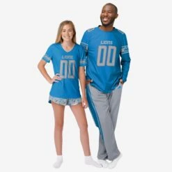 FOCO Detroit Lions Gameday Ready Pajama Set -FOCO Shop PJSETNFGDRDL g3