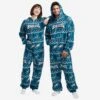 FOCO Philadelphia Eagles Ugly Pattern One Piece Pajamas -FOCO Shop PJSETNFONE21USPE p