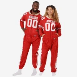 FOCO San Francisco 49ers Gameday Ready One Piece Pajamas
