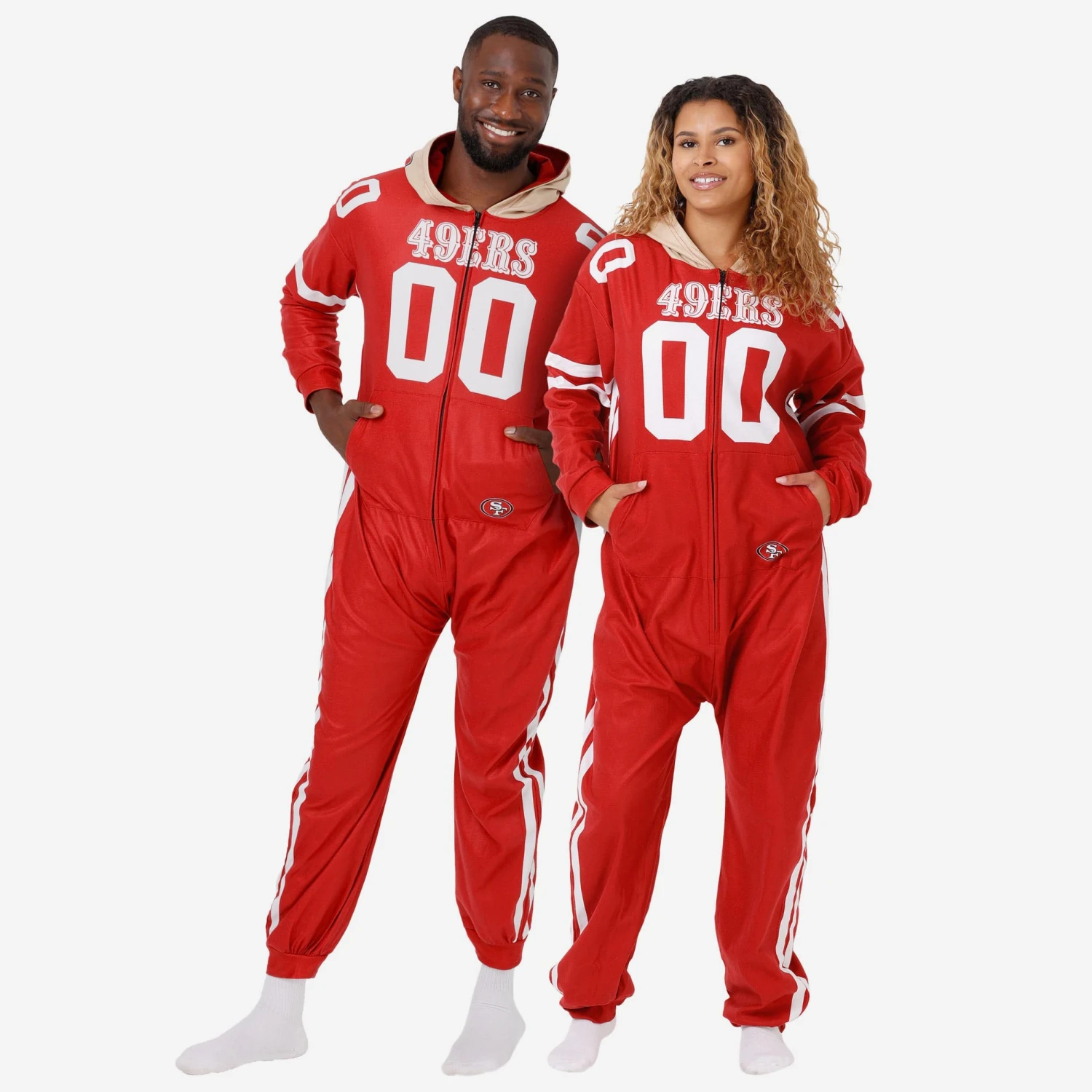 FOCO San Francisco 49ers Gameday Ready One Piece Pajamas 3 FOCO San Francisco 49ers Gameday Ready One Piece Pajamas
