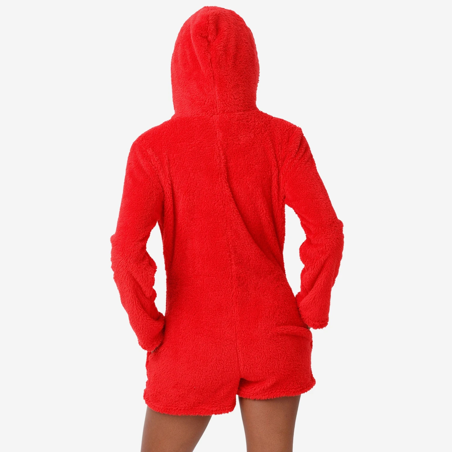 FOCO Buffalo Bills Womens Short Cozy One Piece Pajamas 4 FOCO Buffalo Bills Womens Short Cozy One Piece Pajamas - Image 2