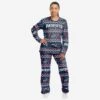 FOCO New England Patriots Womens Ugly Pattern Family Holiday Pajamas 1 FOCO New England Patriots Womens Ugly Pattern Family Holiday Pajamas -FOCO Shop PJSETWMNF21USNP p