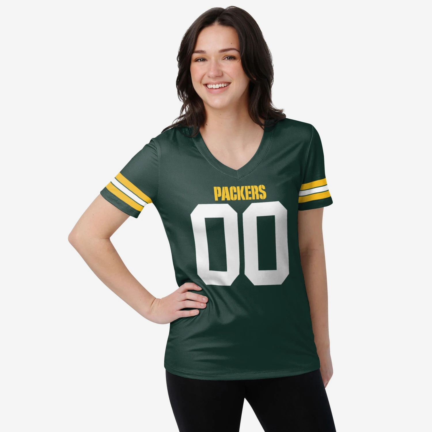 FOCO Green Bay Packers Womens Gameday Ready Lounge Shirt 3 FOCO Green Bay Packers Womens Gameday Ready Lounge Shirt