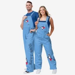 FOCO Toronto Blue Jays Mens Big Logo Bib Overalls -FOCO Shop PNTMBBLOATBJ g3