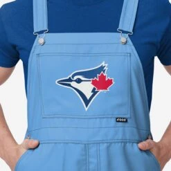 FOCO Toronto Blue Jays Mens Big Logo Bib Overalls -FOCO Shop PNTMBBLOATBJ g4