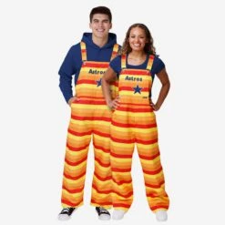 FOCO Houston Astros Mens Throwback Thematic Bib Overalls -FOCO Shop PNTMBTHOAHA g3