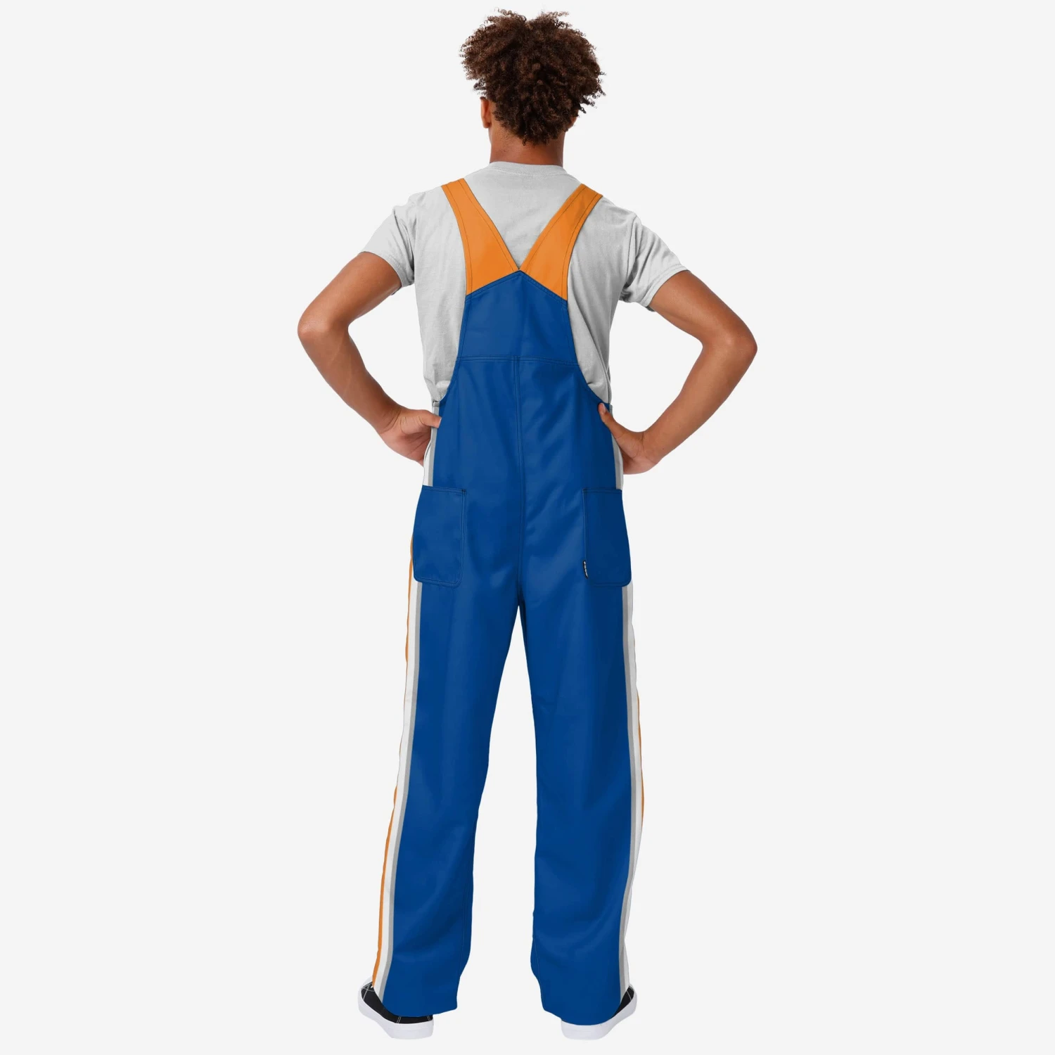 FOCO New York Knicks Mens Team Stripe Bib Overalls 4 FOCO New York Knicks Mens Team Stripe Bib Overalls - Image 2
