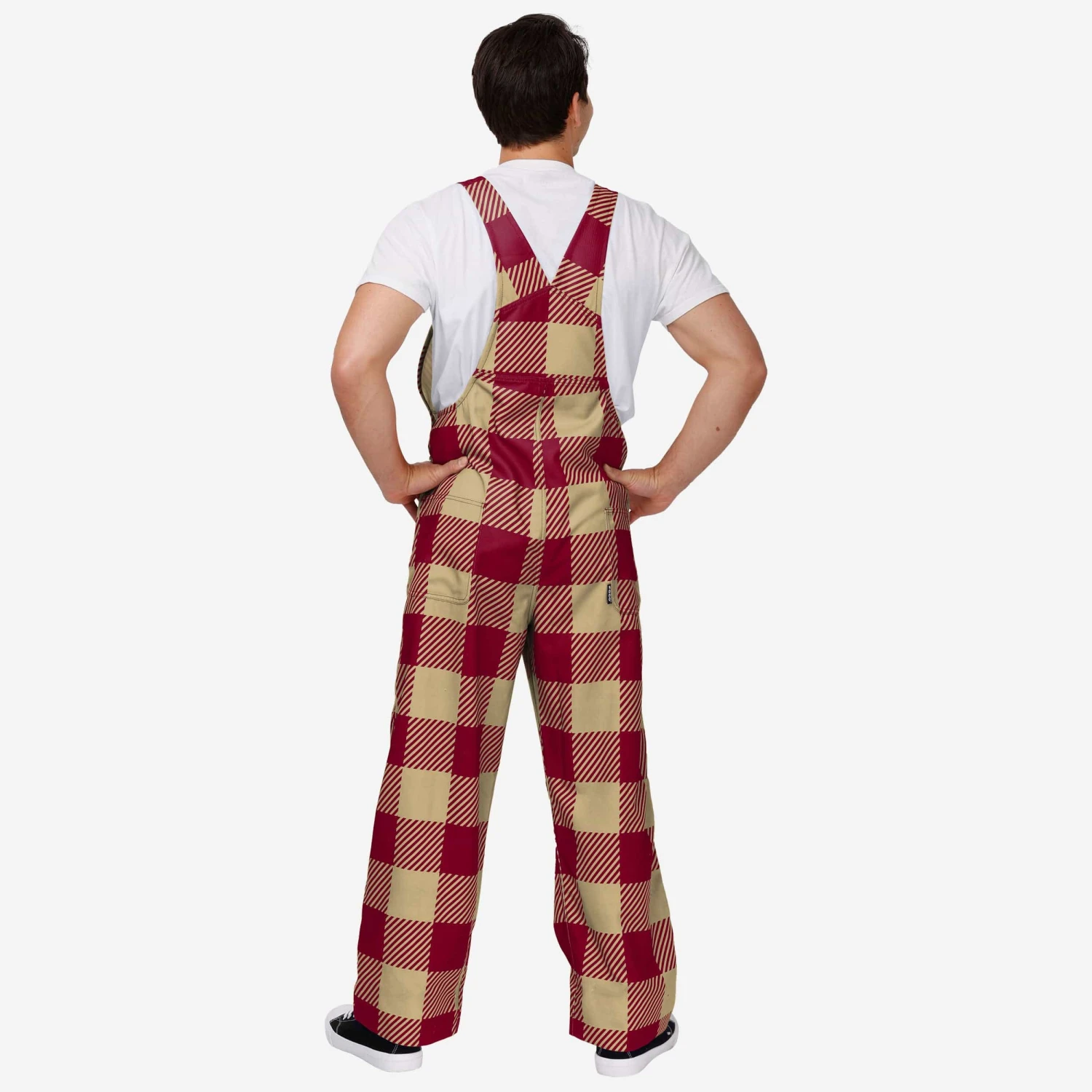 FOCO Florida State Seminoles Mens Plaid Bib Overalls 4 FOCO Florida State Seminoles Mens Plaid Bib Overalls - Image 2