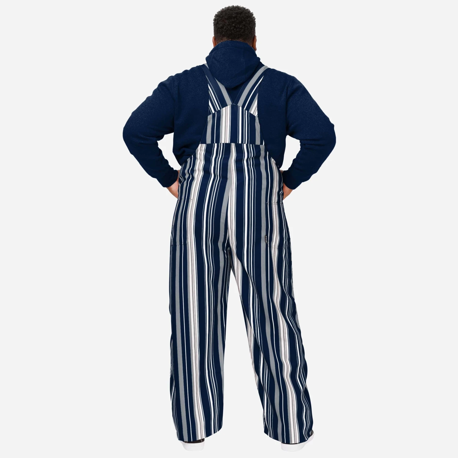 FOCO Penn State Nittany Lions Mens Hyper Stripe Bib Overalls 4 FOCO Penn State Nittany Lions Mens Hyper Stripe Bib Overalls - Image 2