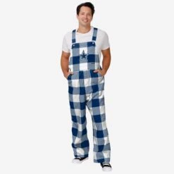 FOCO Shop 10 FOCO Dallas Cowboys Mens Plaid Bib Overalls