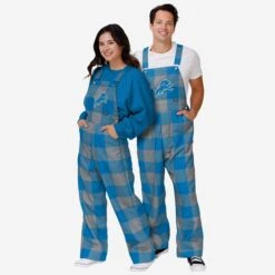 FOCO Detroit Lions Mens Plaid Bib Overalls 10 FOCO Detroit Lions Mens Plaid Bib Overalls -FOCO Shop PNTNFBFPDOADL g3