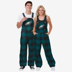 FOCO Philadelphia Eagles Mens Plaid Bib Overalls -FOCO Shop PNTNFBFPDOAPE g3