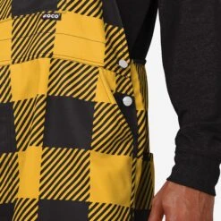 FOCO Pittsburgh Steelers Mens Plaid Bib Overalls -FOCO Shop PNTNFBFPDOAPS g5