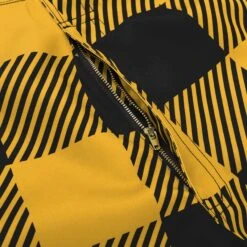 FOCO Pittsburgh Steelers Mens Plaid Bib Overalls -FOCO Shop PNTNFBFPDOAPS g6