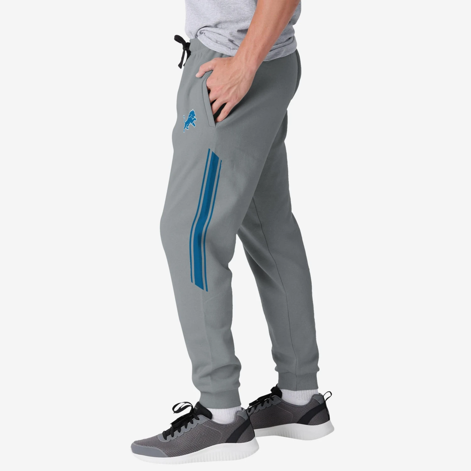 FOCO Detroit Lions Team Stripe Joggers 4 FOCO Detroit Lions Team Stripe Joggers - Image 2