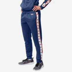 FOCO Denver Broncos Stripe Logo Track Pants