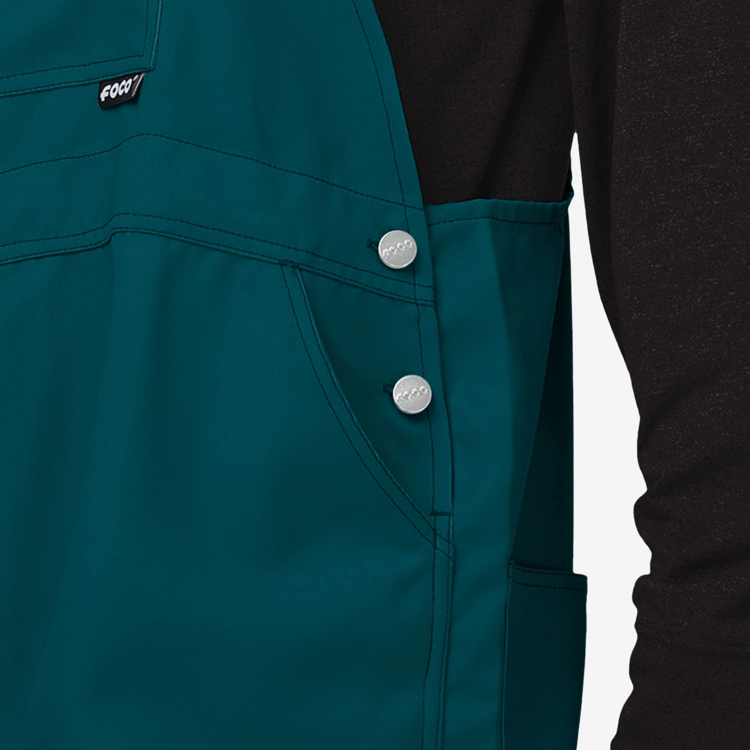 FOCO Philadelphia Eagles Mens Solid Wordmark Bib Overalls 6 FOCO Philadelphia Eagles Mens Solid Wordmark Bib Overalls - Image 4